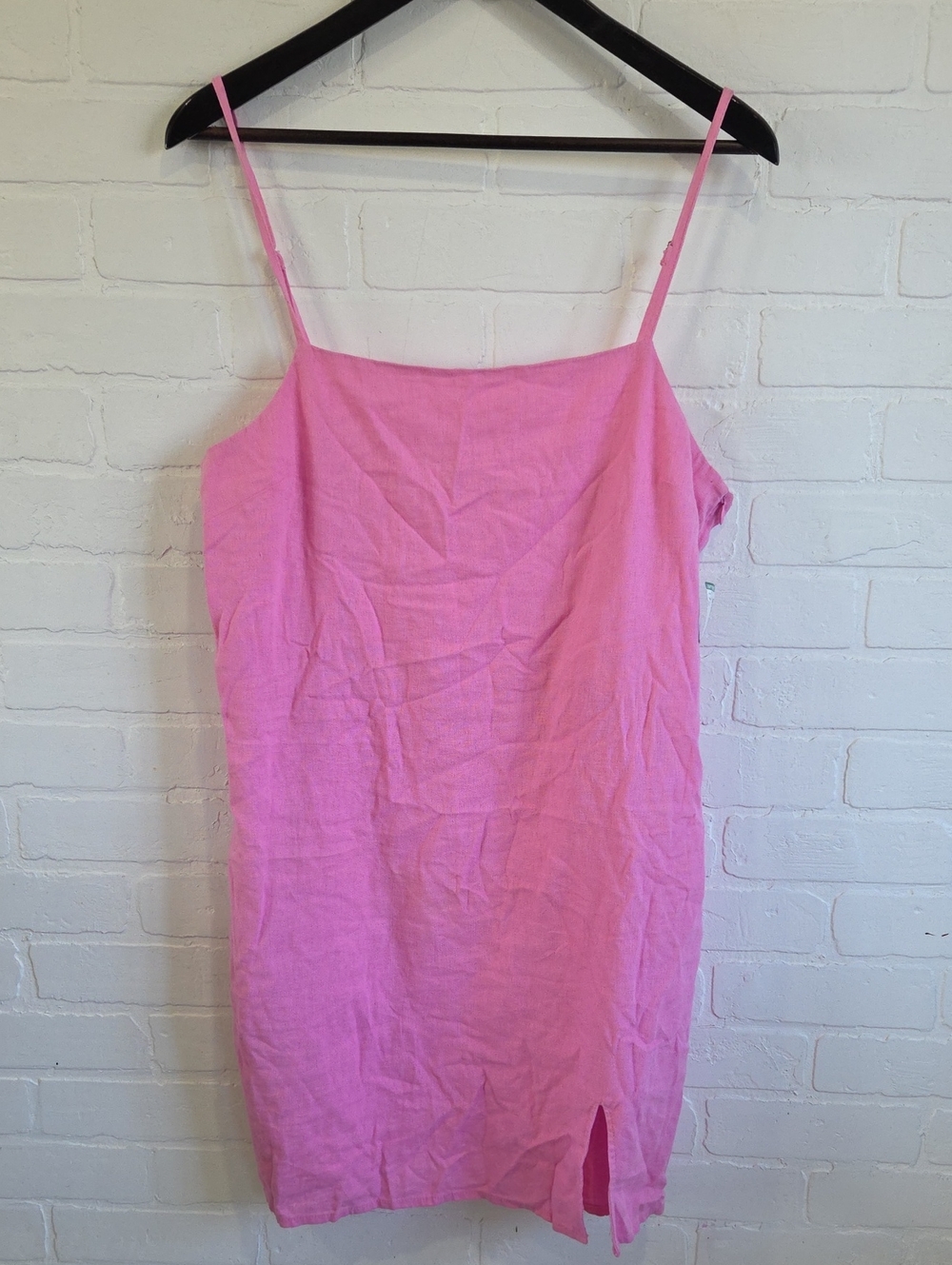 Only Pink Linen Blend Mini Dress